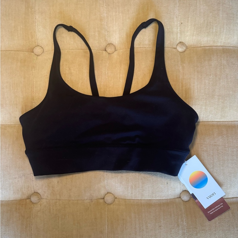 NWT Vuori Yosemite Longline Sports Bra * Black* Small